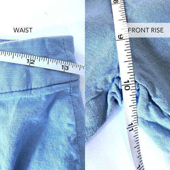 Frank & Eileen Kinsale Performance Pant Light Blue Crop Made in USA Size 4 - Picture 10 of 11